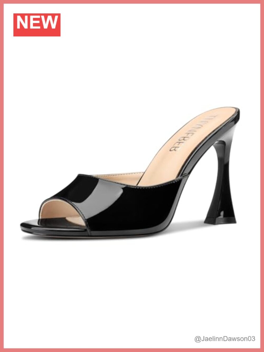 Women's Stiletto High Heel Peep Open Toe Sandals Mules Slingback Patent Leather